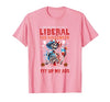 Funny Halloween Night Spooky Horror Lover Going to Be Liberal Halloween Head Would Not Fit Political T-Shirt - size chart