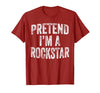 Funny Halloween Party Matching Family Costumes Tee Pretend I'm A Rockstar Costume Family Halloween Rock Star T-Shirt - size