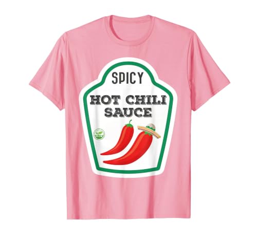 Lustige Essen & Sauce Fasching Kostüm Co. Chilli Sauce Costume Funny Fancy Dress Costumes for Men and Women T-Shirt - size