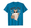 Halloween Boo-Jee Leopard Ghost Coquette Bow Coquette Leopard Ghost Coffee Boo-JEE Halloween Boujee Ghost T-Shirt - size
