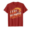Funny Leaf Blower Fall Costume Couple Halloween Tee T-Shirt - size chart