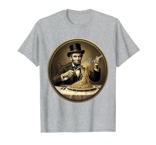 Mademark Funny Monkey Eating Spaghetti With Fork Illustration T-Shirt - Men - size chart