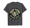 Mademark Head Clown Reporting For Duty Circus Monkey Design T-Shirt - Men - size chart