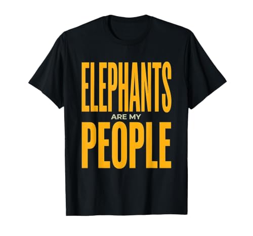 Mademark Elephants Are My People Safari Wildlife Design T-Shirt - Men - size chart