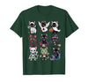 Halloween Cat Apparel Halloween Cat T-Shirt - Spooky Kittens Costume T-Shirt - size chart
