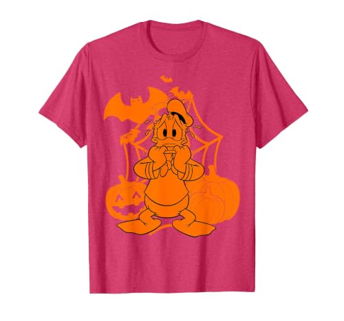 Disney Mickey & Friends Halloween Donald Duck Pumpkins T-Shirt - size chart