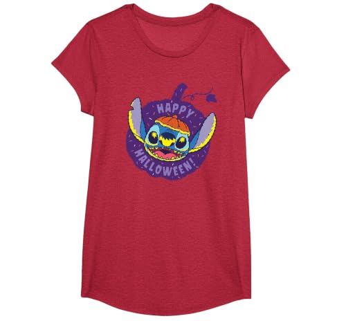 Disney Lilo & Stitch Jack-o’-Lantern Pumpkin Happy Halloween T-Shirt - size chart