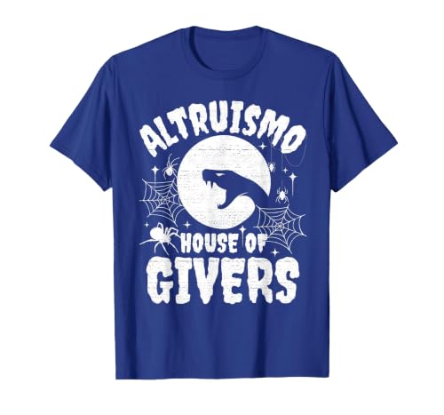 House of Givers Halloween Party Halloween Costume Altruismo House of Givers T-Shirt - size chart