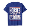 Mademark Horses Over Everything Equestrian Design T-Shirt - Men - size chart