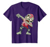 Halloween Shirts Women Men Kids Dabbing Zombie Brain Halloween Scary Dab Dance Boys Teen Men T-Shirt - size chart