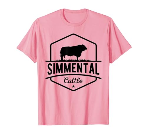 Funny Farmer Gift for Simmental Cattle Cow Farmer - Simmental Cattle T-Shirt - size chart