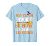 My Broom Broke So I Became A Bartender Halloween Costume T-Shirt - size chart