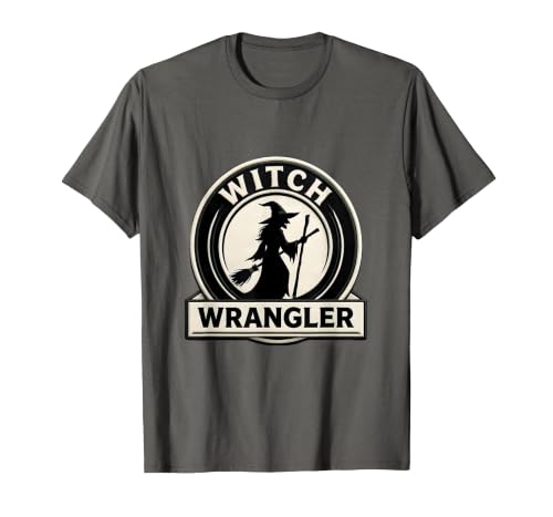 Mademark Witch Wrangler Funny Family Halloween Party Costume T-Shirt - size chart