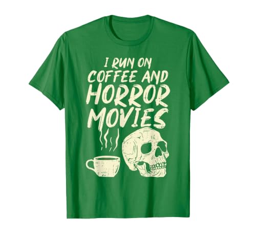 Halloween Shirts For Women Men Kids Boys Girls I Run Coffee Horror Movies Skull Skeleton Fun Halloween T-Shirt - size chart