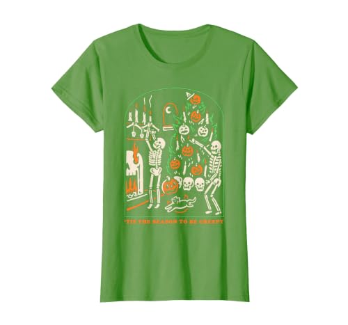 Halloween Creepy Season The Season to Be Creepy T-Shirt - size chart