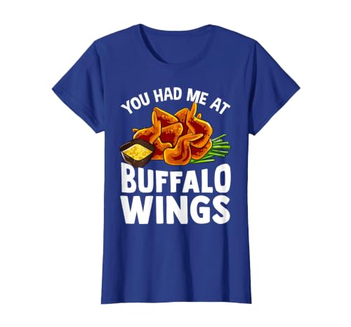 Homewise Shopper Buffalo Wings Buffalo Wings Funny Appetizer T-Shirt - size chart