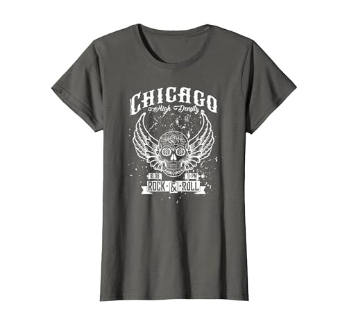Camelot71 Chicago Classic Retro Vintage Illinois Windy Rock'n'Roll T-Shirt - size chart