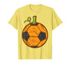 Halloween Shirts For Women Men Kids Boys Girls Halloween Soccer Ball Pumpkin Football Costume Boys Kids Men T-Shirt - size