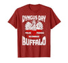 Polish Heritage Gifts Dyngus Day Buffalo New York Piwo Polka Pierogi Na Zdrowie T-Shirt - size chart
