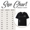 Chaierfei Cats Graphic Cotton T Shirt Crew Neck Short Sleeve Black - size chart