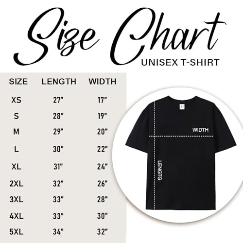 Chaierfei Cats Graphic Cotton T Shirt Crew Neck Short Sleeve Black - size chart