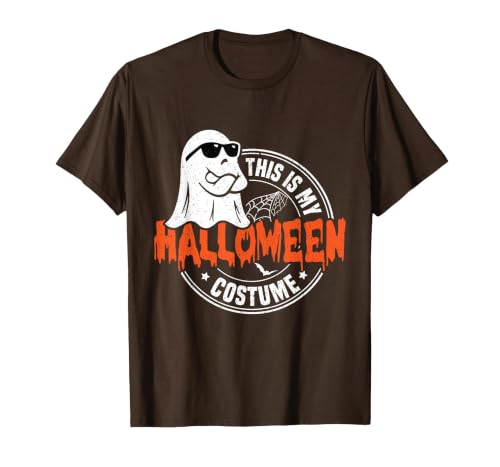 Happy Halloween This Is My Halloween Costume This is My Halloween Costume Funny T-Shirt - size chart