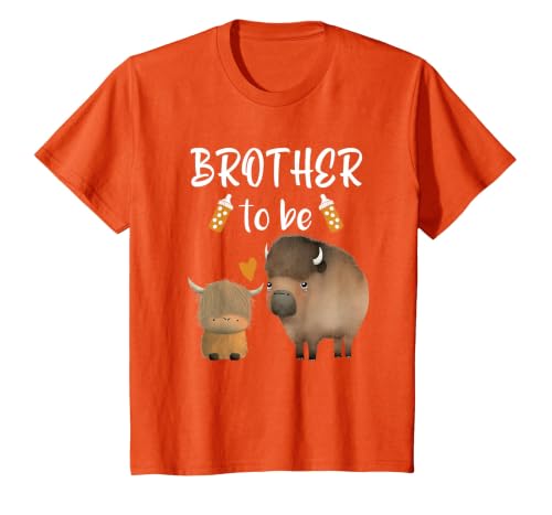 Cute Animal Buffalo Baby Shower For Brother To Be Brother to Be Buffalo Baby Shower Bison for Boy Or Girl T-Shirt - size