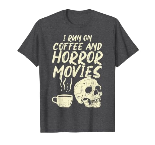 Halloween Shirts For Women Men Kids Boys Girls I Run Coffee Horror Movies Skull Skeleton Fun Halloween T-Shirt - size chart