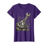 Mademark Monkey Wrench In The Gears Graphic Design T-Shirt - Women - size chart