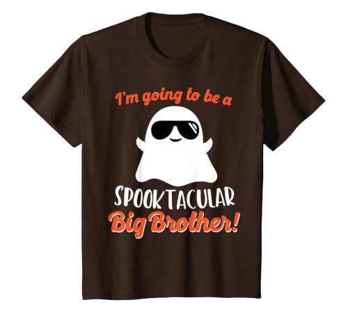 Halloween Pregnancy Announcements by HotW Big Brother Pregnancy Announcement Ghost Funny Boy Halloween T-Shirt - size chart