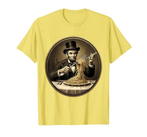 Mademark Funny Monkey Eating Spaghetti With Fork Illustration T-Shirt - Men - size chart