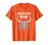 Chickasaw Pride Native American Nice Gifts Chickasaw Pride Tribe Native American Indian Buffalo T-Shirt - size chart