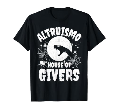 House of Givers Halloween Party Halloween Costume Altruismo House of Givers T-Shirt - size chart