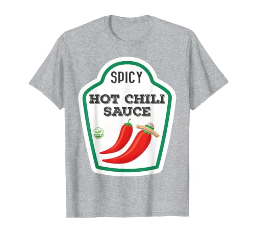 Lustige Essen & Sauce Fasching Kostüm Co. Chilli Sauce Costume Funny Fancy Dress Costumes for Men and Women T-Shirt - size