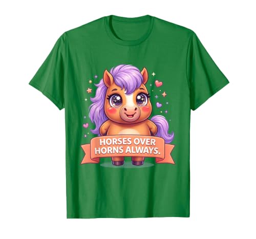 Mademark Horses Over Horns Always Equestrian Design T-Shirt - Men - size chart