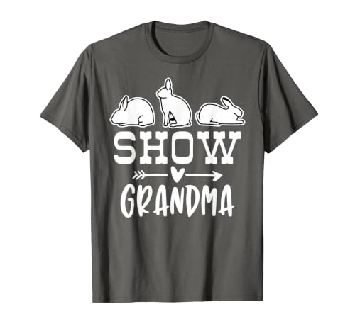 Show Rabbit Grandma T-Shirt — design detail