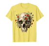 Mademark Elephant Skull Wildflower Bloom Graphic T-Shirt - Men - size chart