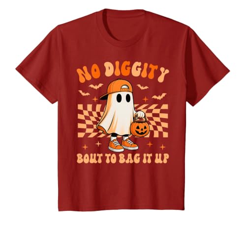 Ghost No Diggity Bout To Bag It Up Halloween Ades Ghost No Diggity Bout to Bag It Up Halloween Toddler Kids T-Shirt - size