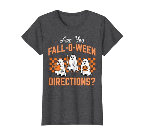 Halloween Shirts For Women Men Kids Boys Girls are You Falloween Directions Funny Halloween Teacher Teach T-Shirt - size
