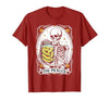 Tarot Card Skeleton Halloween Ades.shirt The Pickles Tarot Card Skeleton Canning Season Gardener T-Shirt - size chart