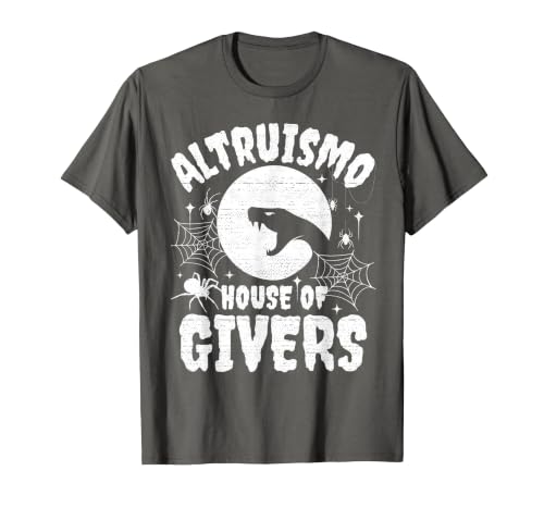 House of Givers Halloween Party Halloween Costume Altruismo House of Givers T-Shirt - size chart