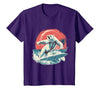 Sea Ocean Animal Art Polar Bear Ocean Sea Animal Surfing Ocean Sea Polar Bear T-Shirt - size chart