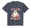 4th Birthday Party Halloween Costume Four Ever Spooky Halloween 4Th Birthday Party Decorations T-Shirt - size chart
