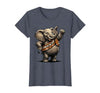 Mademark Land Of The Ivory, Land Of Mine Patriotic Elephant Design T-Shirt - Women - size chart