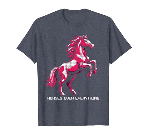 Mademark Horses Over Everything Equestrian Women Design T-Shirt - Men - size chart
