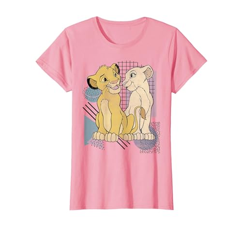Disney Lion King Simba & Nala Meet Eyes Valentine's T-Shirt T-Shirt - size chart