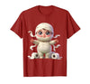 Mademark Kids Halloween Mummy Wrapped in Toilet Paper T-Shirt - size chart