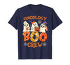 Oncology Boo Crew Funny Ghost Halloween Spooky Costume Nurse T-Shirt - size chart