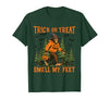 Bigfoot Halloween Costume Party Outfits Trick Or Treat Smell My Feet Bigfoot Halloween Sasquatch T-Shirt - size chart