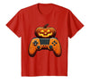Spooky Halloween Gamers 2023 Halloween Skeleton Zombie Gaming Controllers Mummy Boys Kids T-Shirt - size chart